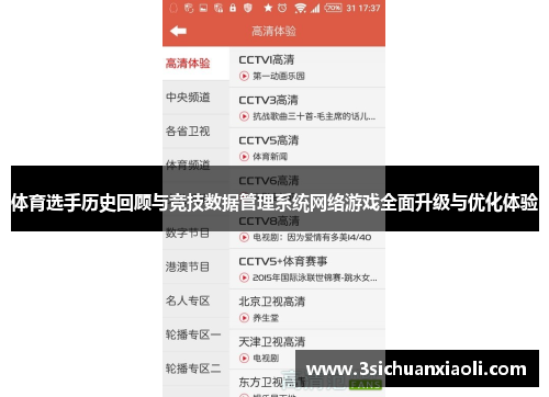 体育选手历史回顾与竞技数据管理系统网络游戏全面升级与优化体验